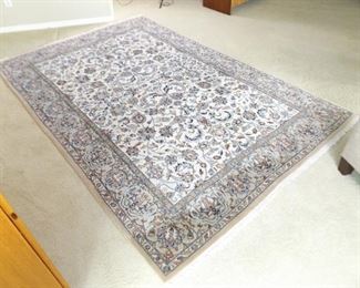 Hand Knotted 71" x 111" Wool Persian Rug