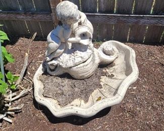 Beautiful fountain ready for your garden or yard.