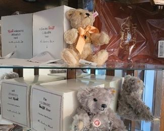 Steiff made in Germany bears. In perfect condition.