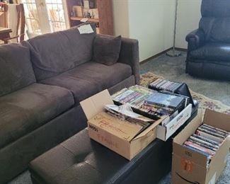 Gray like new sofa bed. 