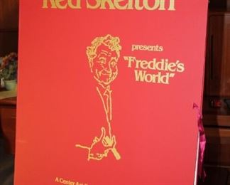 Item #15 Red Skelton "Freddie's World" Lithograph  RS 115 of 200 made signed in pencil unframed in 24" x 31 3/4" - $850