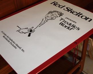 Item #15 Red Skelton "Freddie's World" Lithograph  RS 115 of 200 made signed in pencil unframed in 24" x 31 3/4" - $850