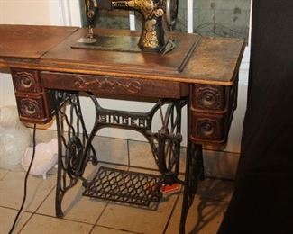 Item #19 Antique Singer Sewing Machine - $225