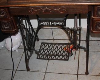 Item #19 Antique Singer Sewing Machine - $225