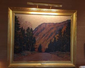 Robert Emmett Owen "Crawford's Notch" Oil on canvas 36"x44"