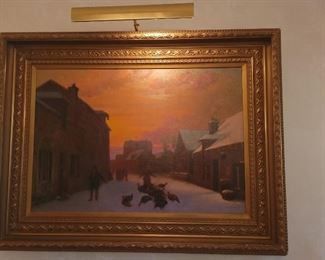Delorme "Norwegian Sunrise" Oil on canvas 25.5"x36"