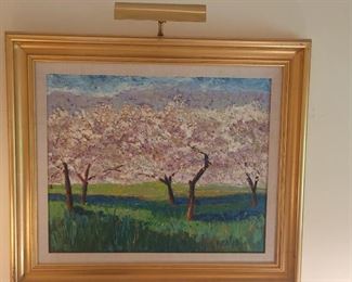 Harold Kraus "Springtime in Wisconsin" Acrylic on canvas 21.5"x 27"