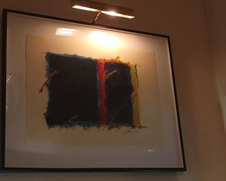 Yokum "Abstract 1" Mixed media on paper 22"x30"