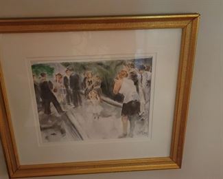 Sarah Kay "The White Dress" Watercolor on paper 7.5"x9.9"