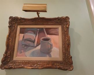 Dawn Whitelaw "Still Life with Coffee Mug" Oil on artistboard 9"x12"