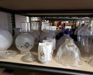 Need Antique or Vintage Lamp Parts - several shelves available.