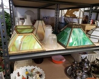 Hand crafted Stained Glass Vintage Lamp Shades.