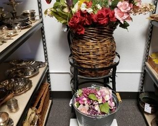 Chairs for garden plants - silk flowers sold separately