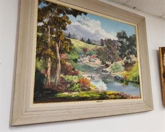 Large Landscape Scene Signed Original Art