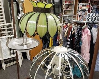 3 Vintage Hanging Lights (work)