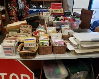 Cards, postcards, new old and everything and for all occasions.  