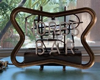As-Is Norb’s Bar Neon Bar Sign Vintage	16.5x22x5in	HxWxD
