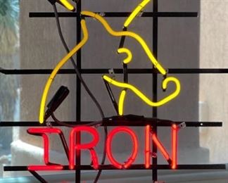 Iron City Beer Neon Bar Sign Deer Head Pittsburg PA	26x18x6.5in	HxWxD
