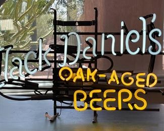 Jack Daniels Oak Aged Beers Neon Beer/Bar Sign JD Advertising	16x25x5in	HxWxD

