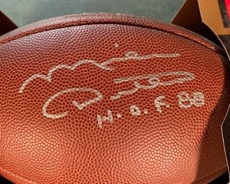 MIke Ditka Signed NFL Football Autograph	11.25x6.5x6.5in	HxWxD
