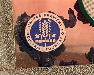 Rare 1930s-40s Schmidt's Beer  “Tangy as the Pines" Art Deco Lighted Bar Sign Reverse Painted C Schmidts & Sons Philadelphia PA Schmidt	12.75x12x4in	HxWxD
