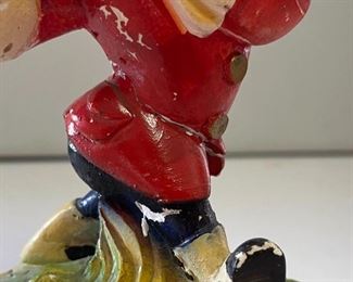 AS-IS Pfeiffer's Beer Chalkware Statue Advertising pfeiffers	7.5x4x4in	HxWxD
