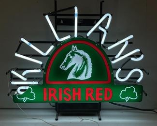 Killian’s Irish Red Beer Neon Bar Sign Killians	21x25x5in	HxWxD
