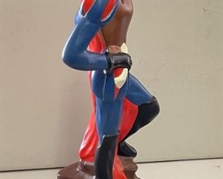 Vtg Fres-O-Lone Conquistador Ceramic Statue w/ Base FresoLone Chalkware	24x10x10in	HxWxD
