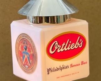 1960s Vintage Ortlieb's Beer Lighted Lantern Sign #2 Ortliebs	9x5x6in	HxWxD

