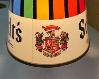 Schmidt's Beer Sconce Lamp Cone Light #1 Schmidts	2x6.5x12in	HxWxD
