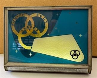 1950s Vintage Ballantine Beer Illuminated Motion Sign	8.25x10.5x4.5in	HxWxD

