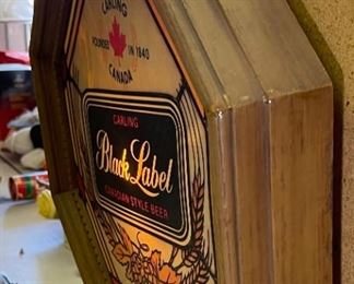 Carling Black Label Beer Lighted Sign	16x16x2.5in	HxWxD
