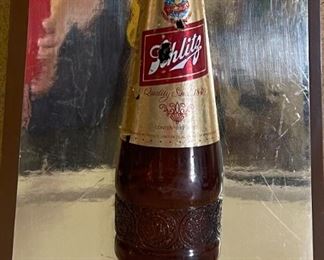 Schlitz Beer Bottle Makes it Greater Sign	18.25x9x2.5in	HxWxD
