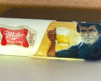 1970s Miller High Life Lighted Wave Sign Table Top	4x14.5x4.75in	HxWxD
