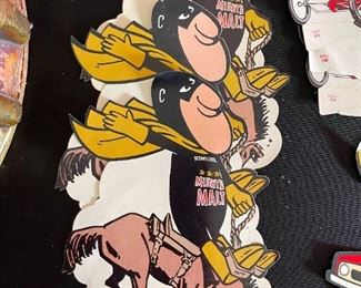 Lot of 14 1970s Budweiser Bud Man & Might Malt NOS Stickers Decals	Approx: 8x6in	
