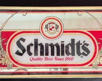 Schmidt’s Beer Bar Mirror	9.25x18in	
