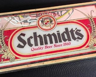 Schmidt’s Beer Bar Mirror	9.25x18in	
