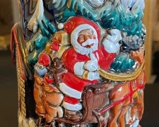 Zoller & Born Christmas Beer Stein Limited Edition 1987	11.5 x 4.25in Diameter at base	
