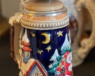 Zoller & Born Christmas Beer Stein Limited Edition 1987	11.5 x 4.25in Diameter at base	
