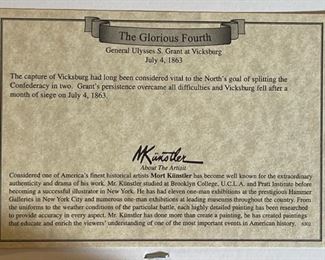 Mort Künstler The Glorious Forth Art General Ulysses S. Grant at Vicksburg	Frame: 13 x 11in	
