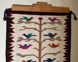 El Paso Saddle Blanket Tree of Life Rug with Wall Mount	49 x 28in	
