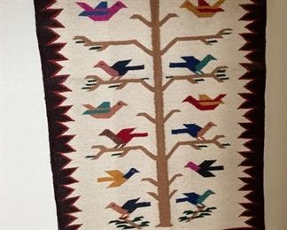 El Paso Saddle Blanket Tree of Life Rug with Wall Mount	49 x 28in	
