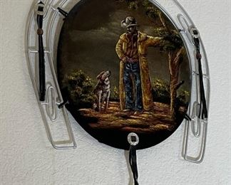 Southwest Western Horseshoe Cowboy Decor	18 x 14in	
