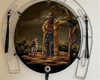 Southwest Western Horseshoe Cowboy Decor	18 x 14in	
