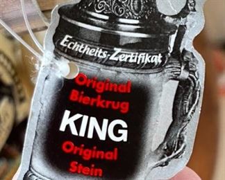 1989 Berlin Wall Beer Stein KING	12x4.75x7in	HxWxD
