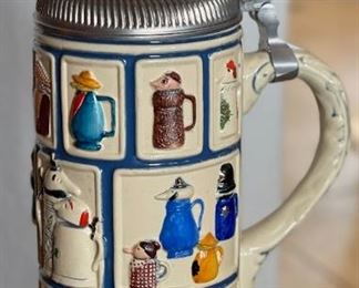 Schultz and Dooley Utica Club 40th Anniversary Stein Limited Edition  - RARE	12x4.5x7in	HxWxD
