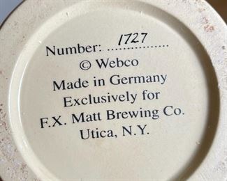 Schultz and Dooley Utica Club 40th Anniversary Stein Limited Edition  - RARE	12x4.5x7in	HxWxD
