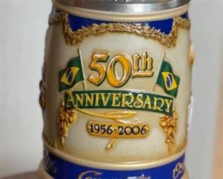 Anheuser Busch Members Only Ceramarte 50th Anniversary Stein CB39	10x4.5x6.5in	HxWxD
