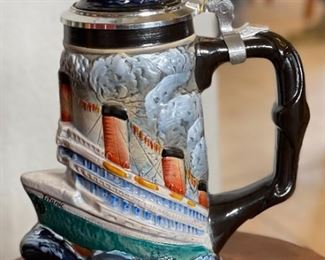 WW-Team Titanic Ship Beer Stein - Made in Germany, Limited Edition	10x4.5x6.5in	HxWxD
