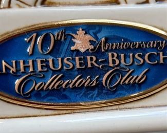 Anheuser-Busch Brew House Clock Tower Stein 10th Anniversary Collector Club 2005 #CB33	10.5x4.25x6in	HxWxD
